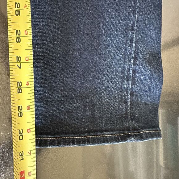 Uniqlo Red Line Selvedge Men's Slim Straight Low Rise Denim Blue Jeans 35Wx31L - Picture 12 of 13